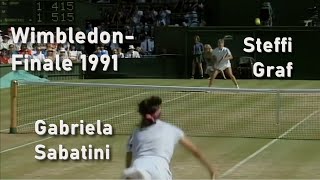 Wimbledon Finale 1991 Steffi Graf  Gabriela Sabatini in HD [upl. by Selimah]