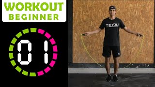 20 MINUTOS SALTANDO LA CUERDA  JUMP ROPE PRINCIPIANTE  WORKOUT 1 [upl. by Jeffrey]