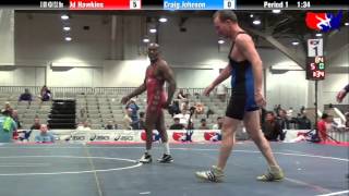 Jd Hawkins vs Craig Johnson at 2013 Veterans Nationals  Freestyle [upl. by Ardnassak]