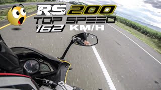 Pulsar RS 200 Top speed velocidad Máxima😱🚀 [upl. by Mandi74]