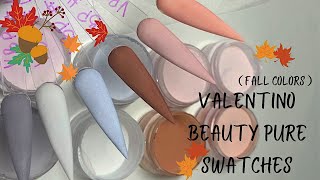 Valentino Beauty Pure Swatches Fall Colors [upl. by Kylah]