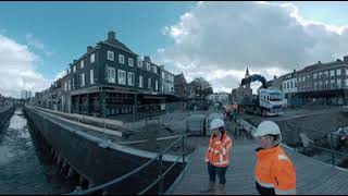 Rondleiding door de haven van Zevenbergen 360 graden [upl. by Esyla859]