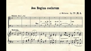 Mitterer Ignaz 1850  1924 Ave Regina Coelorum opus 77 Nº 5 [upl. by Kyrstin332]