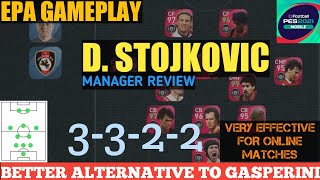 D STOJKOVIC MANAGER REVIEW A BETTER ALTERNATIVE TO GASPERINI PES 2021 Mobile [upl. by Aicats801]