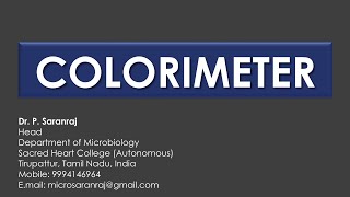 Colorimeter [upl. by Aneehsirk549]