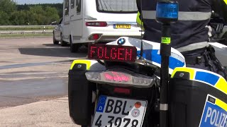 Achtung Kontrolle Autobahnpolizei führt Kontrollen zum Ferienstart durch Im Visier heute Camper [upl. by Learsiy]