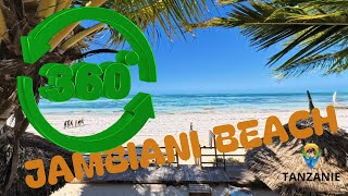 ZANZIBAR Plage JAMBIANI 360° Click Qualité Max  Best lecture [upl. by Yelsgnik]