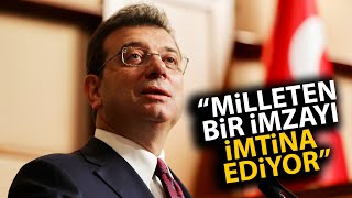 Ekrem İmamoğlundan Cumhurbaşkanı Erdoğana imza sitemi Bu milletten bir imzayı imtina ediyor [upl. by Euqinobe]