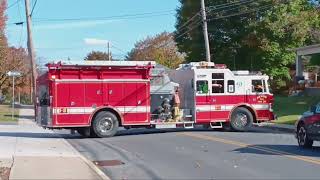 Akron Volunteer Fire Company Engine 122 responding to Ephrata Borough for a building 10312024 [upl. by Anelahs]