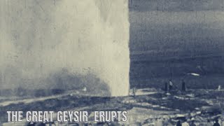 The Original Great Geysir Erupts in 1950  Rare Sight [upl. by Alyahsal]