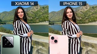 Xiaomi 14 5G Vs iPhone 15 Camera Test Comparison [upl. by Steiner594]