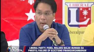 LP warns of election failure scenario in Arroyo extension plot [upl. by Ahtnama648]