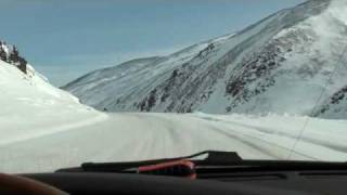 Winter Driving the Dempster Highway Northwest Territories Wright Pass Richardson Mountains part 1 [upl. by Neerbas]