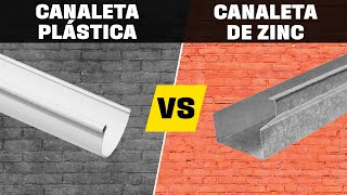 Canaleta plástica vs canaleta de zinc I Lo Mejor [upl. by Latsryc]