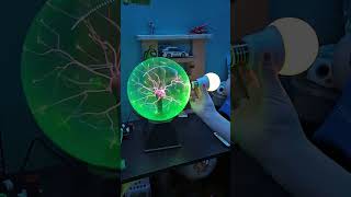 Lighting up a light bulb with a plasma ball [upl. by Hourihan]