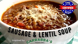 Sausage amp Lentil Soup From Carrabbas [upl. by Acilejna]