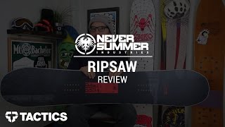 Never Summer RipSaw 2016 Snowboard Review  Tacticscom [upl. by Balling642]