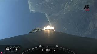 Space X Falcon 9 launches into space [upl. by Gamin]