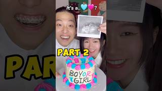 Gender Reveal 👶🏻It’s a🩵🩷part 2 part2 shorts genderreveal funny [upl. by Stoneham]