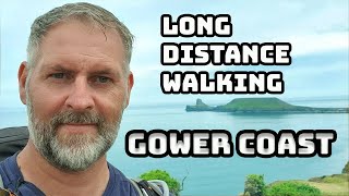 Long Distance Walking UK  Gower Coast Path [upl. by Roinuj]