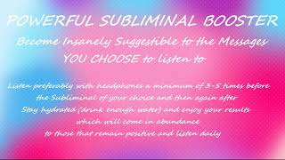 Insane Suggestibility to YOUR Chosen Affirmations Super Strength SUBLIMINAL BOOSTER Lake Ambiance [upl. by Yanal]