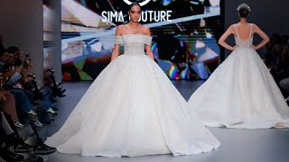 Sima Couture Bridal Spring 2025  Barcelona Bridal Fashion Week  4K [upl. by Ydal893]