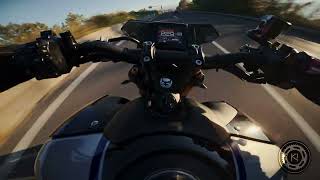 First Ride  POV  YAMAHA MT09  QUICK SHIFTER AKRAPOVIC [upl. by Orgel]