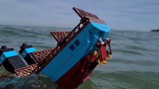 Lego Ship sinking in the sea [upl. by Rena383]