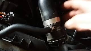 BMW E90 318i Radiator hose replacement [upl. by Feliks521]