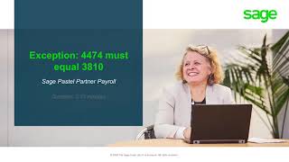 Sage Pastel Payroll Clearing exception 3810 not equal to 4474 [upl. by Lune]