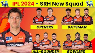 Srh Team 2024  Srh Squad 2024  Sunrisers Hyderabad Team 2024 [upl. by Hercule]