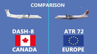 Comparison of ATR 72 vs Dash 8 Q400 most popular turboprop aircraft ATR72 DASH8Q400 [upl. by Sirenay]