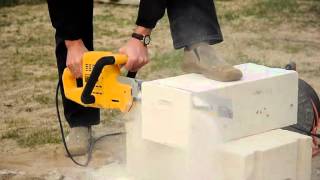 DeWALT DW392 cutting aerated concrete  beton komórkowy [upl. by Naawaj290]