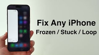 NEW Fix Any iPhone FrozenStuckLoop Screen  How to Force Restart [upl. by Iover]