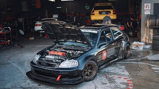 How To Build The ULTIMATE K24 Honda Civic EK Hatch  Mini Documentary [upl. by Nimajaneb]