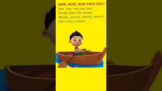 Row  row row your boat English rhymes nurseryrhymes poyam preschool lkgrhymeswithlyrics [upl. by Nnalyrehs]