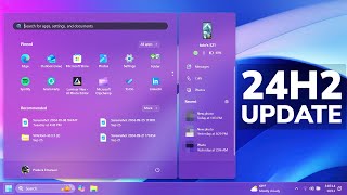 New Windows 11 24H2 Update  New Start Menu Taskbar Changes and Fixes in Build 261002152 RP [upl. by Jewett637]