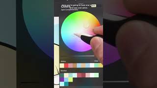 Procreate Tips 25 Split Complementary Color Mode shorts [upl. by Niras]