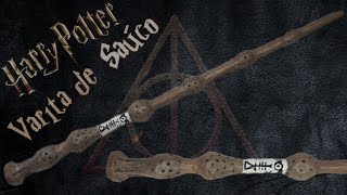 VARITA DE SAÚCO con silicona caliente  tutorial Harry potter DIY  Varita de Harry Potter casera [upl. by Kumler]