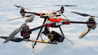 Alien H4 foldable X8 360kV 3axis octocopter [upl. by Salomie]