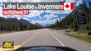 Scenic Drive from Lake Louise to Invermere through the Kootenay amp Banff National Park 🇨🇦 [upl. by Yraillih895]