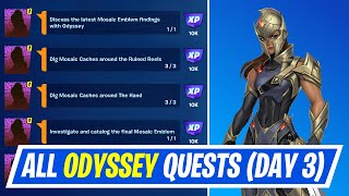 Fortnite Complete Odyssey Quests  How to EASILY Complete Mosaic Snapshot Quests Part 3 [upl. by Boigie]