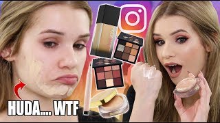 Testing NEW VIRAL INSTAGRAM Makeup Whats NOT Worth the HYPE [upl. by Wirth]