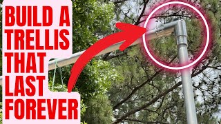 How To Build A Garden Trellis That Last FOREVER  Cheap And Easy [upl. by Malo]