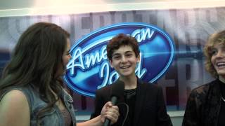 David Mazouz amp Camren Bicondova Interview  American Idol 2015 Lex 247 [upl. by Hoenack491]