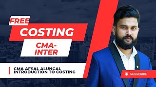 Free class  introduction to Cost Accounting  CMA inter syllabus 2016 amp syllabus 2022 [upl. by Kienan]