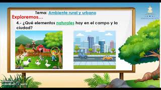 Ambiente rural y urbano – Primer Grado – Ciencias Naturales [upl. by Airdnek]