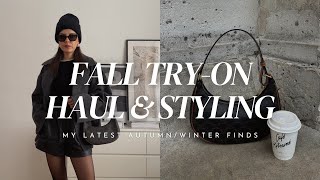 NEW IN AUTUMN TRYON HAUL amp STYLING  GOELIA Sézane Arket amp Weekday Fall arrivals [upl. by Gibbie940]