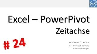 Excel  PowerPivot  24  Zeitachse und Datenschnitt  Excel  500 [upl. by Sdlonyer]