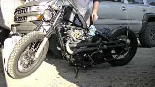 YAMAHA XS650 CHOPPER TUNEUP  700cc Hoos Racing [upl. by Noraa]